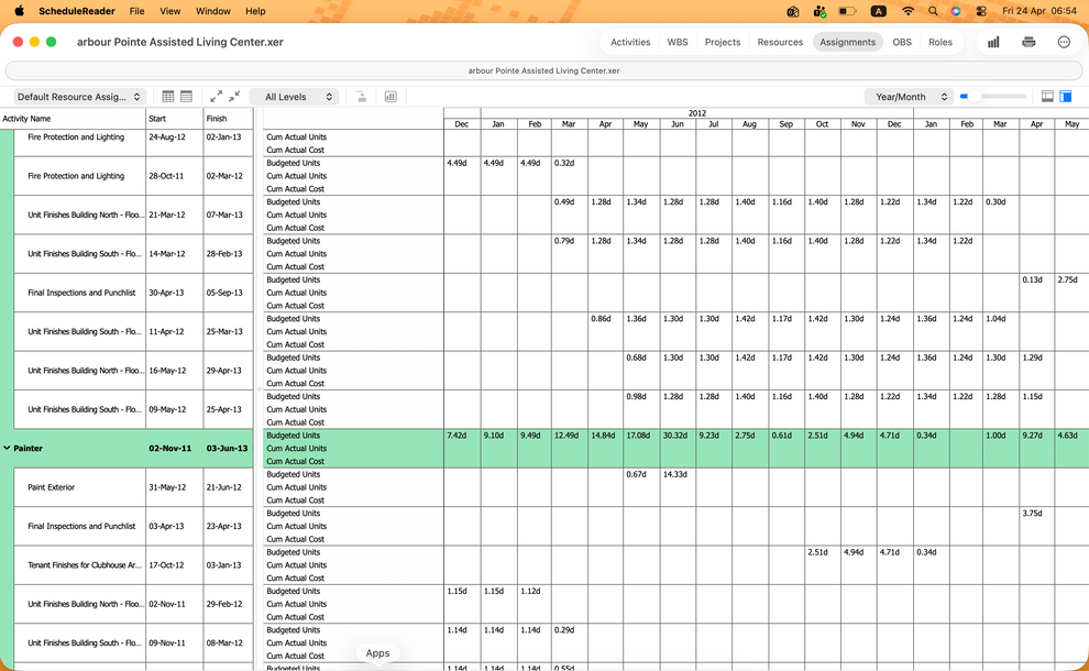 ScheduleReader — XER Reader & Viewer for PC & Mac – Synami Store