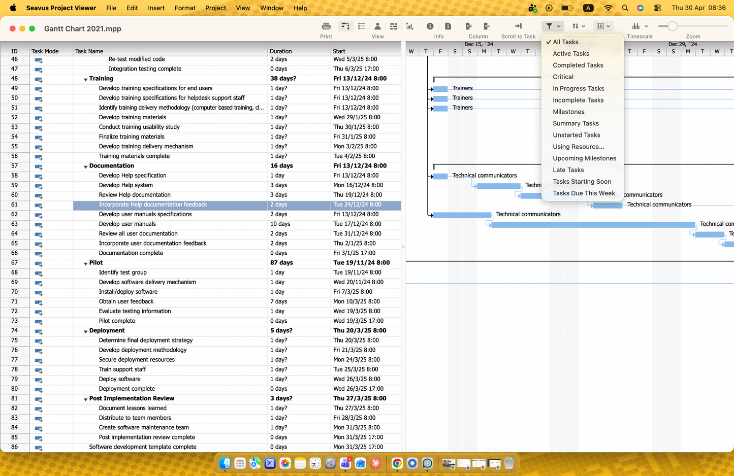 Seavus Project Viewer
