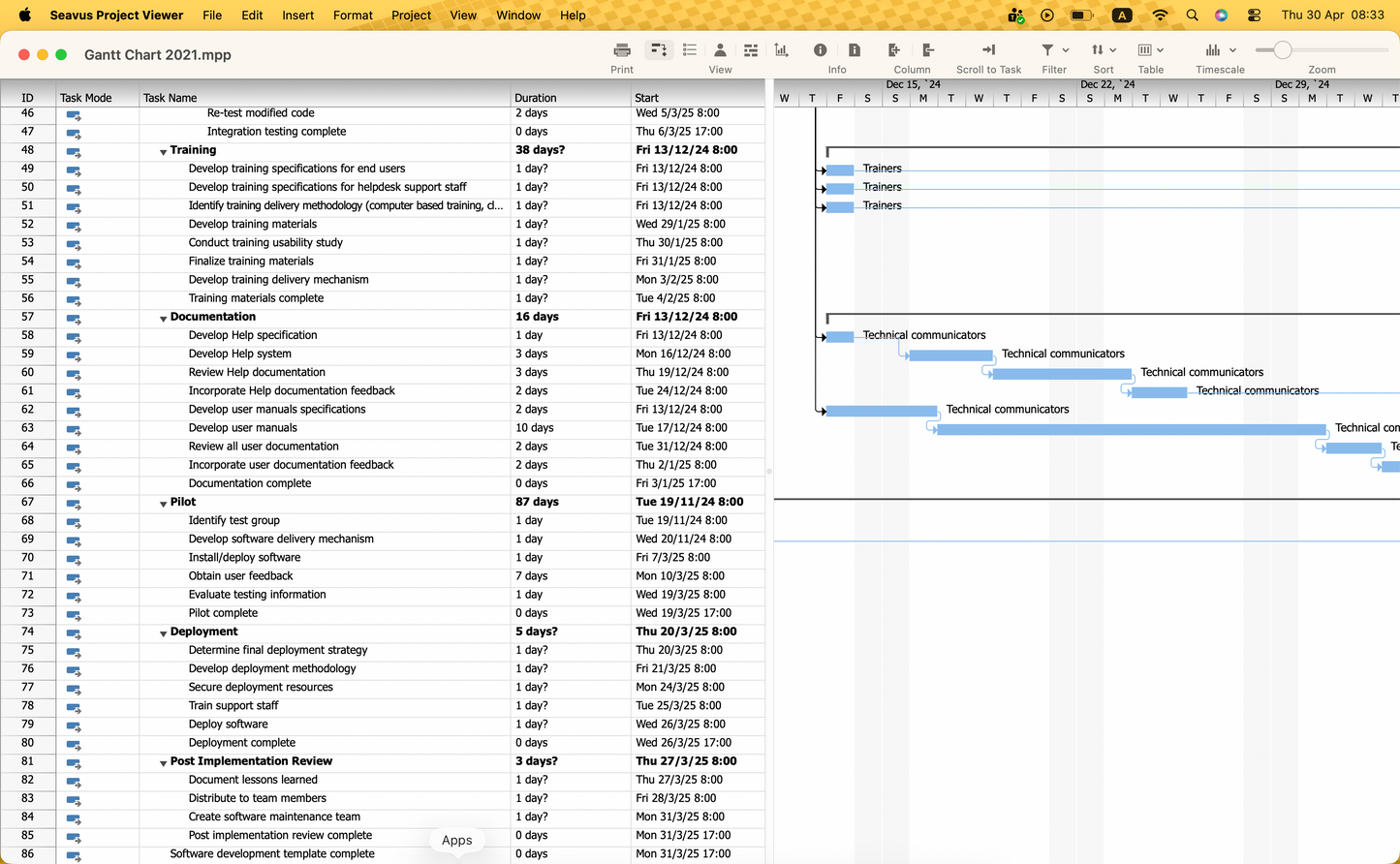 Seavus Project Viewer